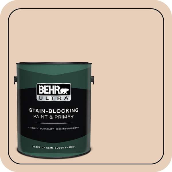 BEHR ULTRA 1 gal. #ECC-16-1 Floral Bluff Semi-Gloss Enamel Exterior Paint & Primer