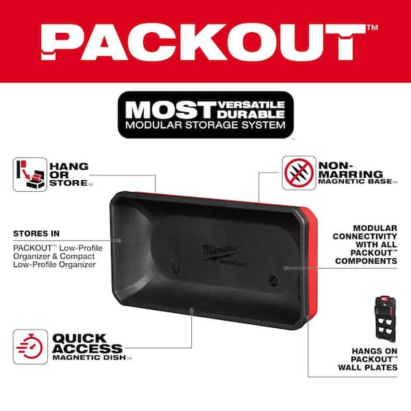 Milwaukee PACKOUT Large Magnetic Bin Tool Holder 48-22-8071 - The