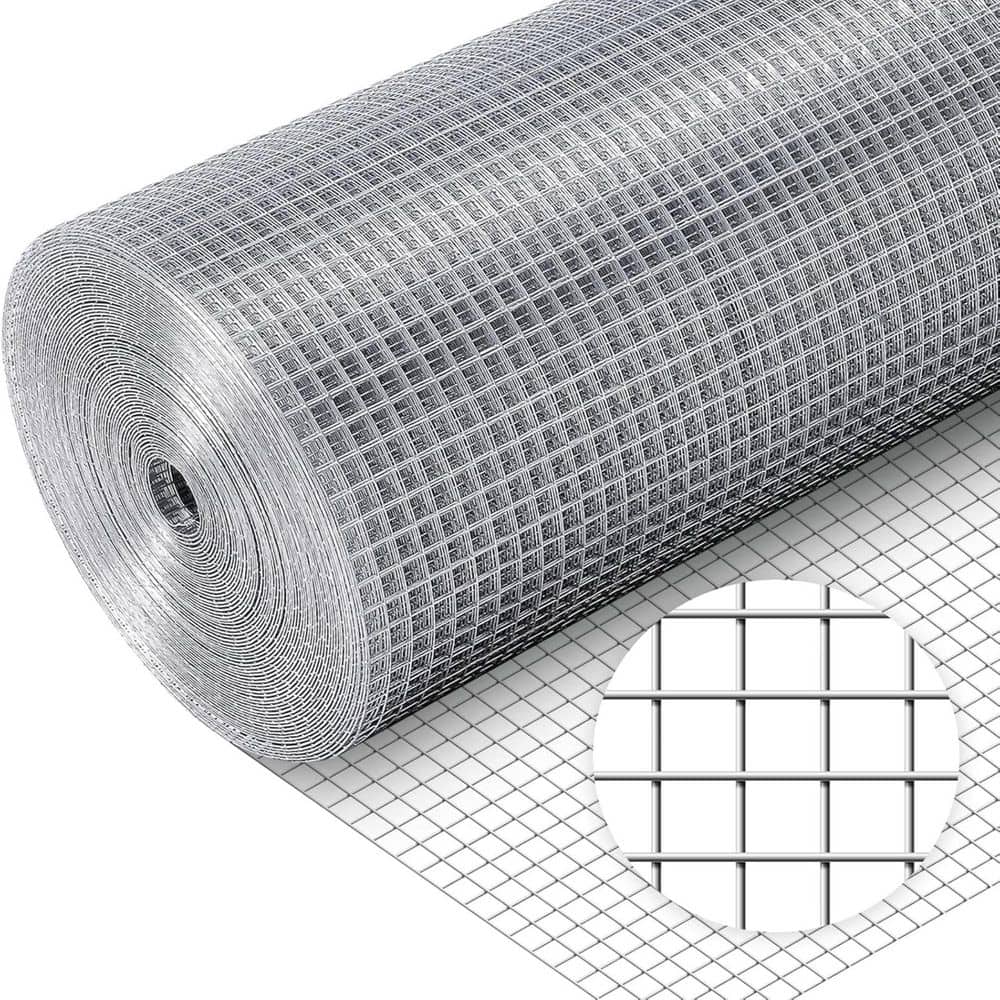 1/2 in. x 4 ft. x 100 ft. 19-Gauge Steel Hardware Cloth, Welded Wire Fencing Roll for Chicken Coop, Animal Cage price history on PriceWatchPro