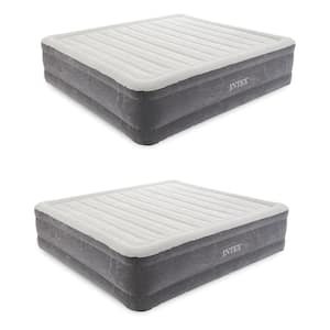 18 in. Inflatable Elevated Air Mattress Bed w/Built In Pump, King (2 Pack)