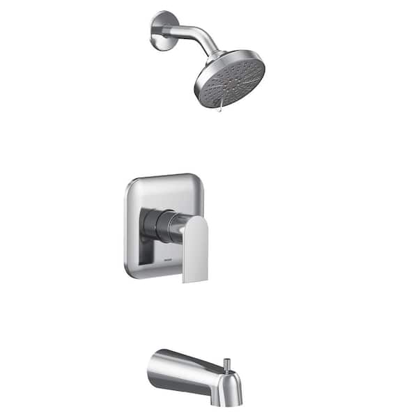 MOEN Genta LX M-CORE 2-Series Eco Performance 1-Handle Tub and Shower Trim Kit in Chrome (Valve Not Included)