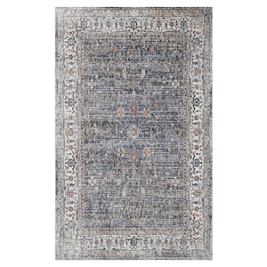 Vermont 6 ft. X 8 ft. Charcoal Oriental Area Rug