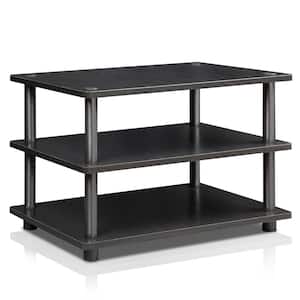 Turn-N-Tube 24 in. Black Particle Board TV Stand Fits TVs Up to 32 in. with Open Storage