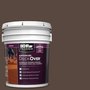 5 gal. #SC-105 Padre Brown Smooth Solid Color Exterior Wood and Concrete Coating