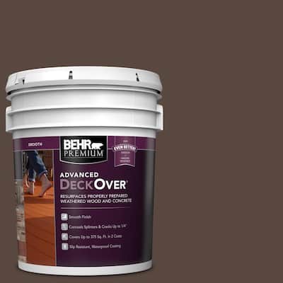 5 gal. #SC-105 Padre Brown Smooth Solid Color Exterior Wood and Concrete Coating