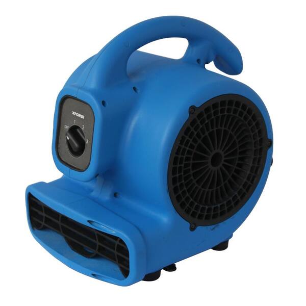 X-Power P-80A Mini Mighty Air Mover Utility Fan with Built-In Power Outlet for sale online 