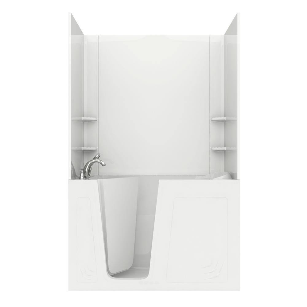 NOVA Heated Rampart 5 ft. Walk-in Non-Whirlpool Bathtub with Easy Up Adhesi