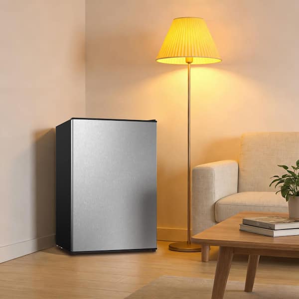 Vissani 2.6 cu. ft. Mini Refrigerator in Stainless Look with 3