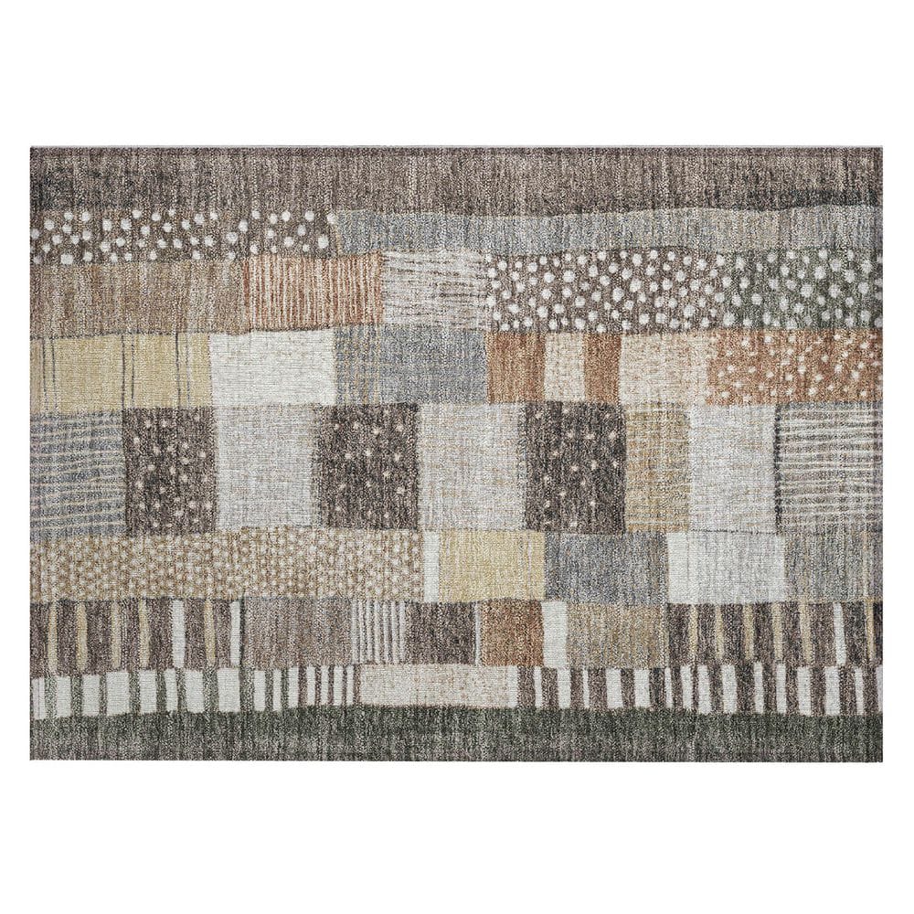 Chantille Machine Washable Indoor/Outdoor Abstract ACN1960 Brown 2 ft. x 3 ft. Accent Rug price history on PriceWatchPro