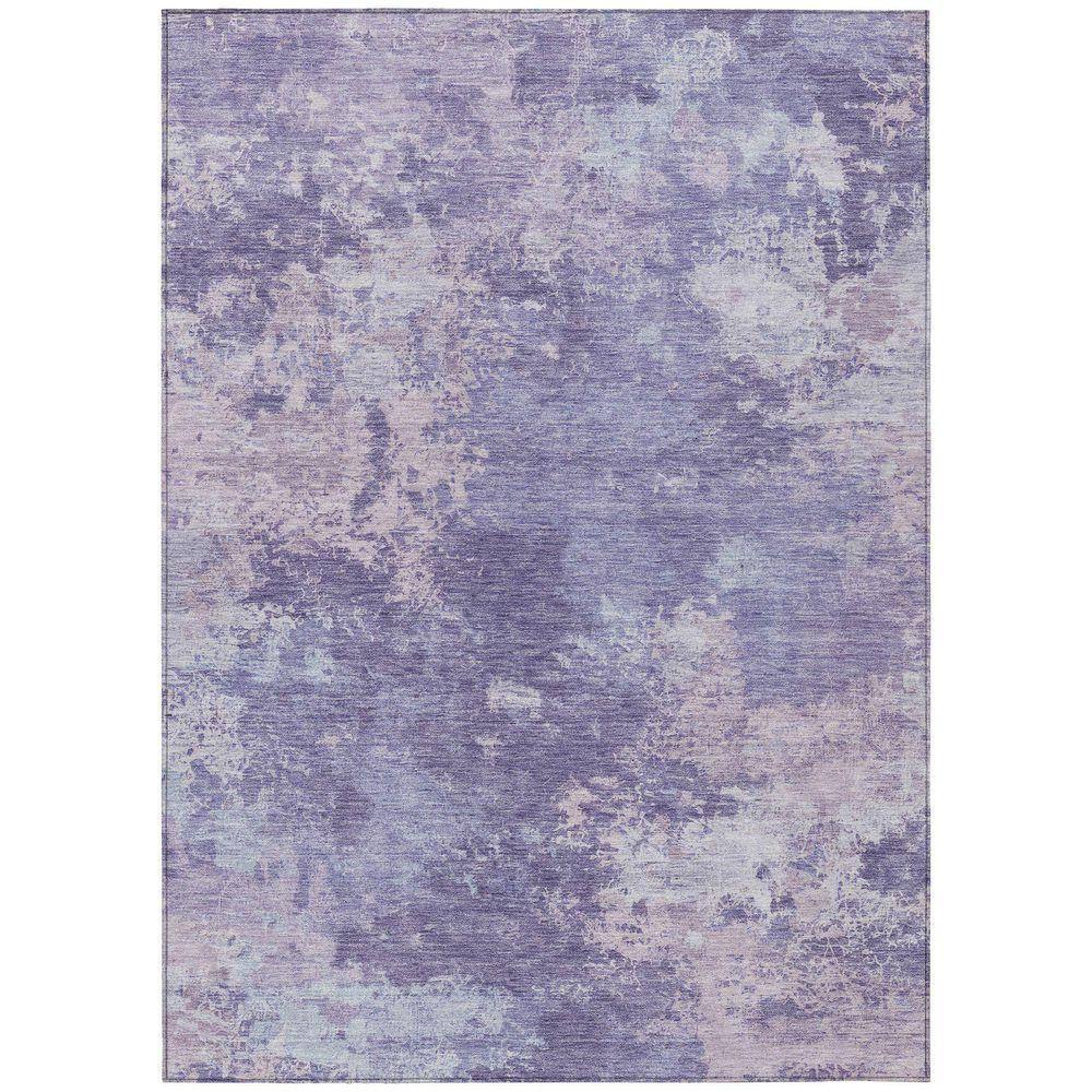 Plum Color Rugs Addison Rugs Chantille Machine Washable Indoor/Outdoor Abstract ACN2364 ...