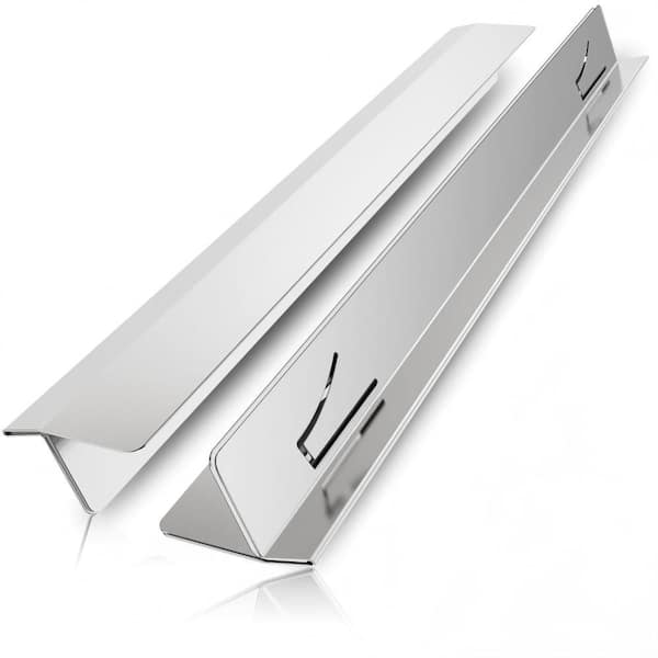 Retractable Cabinet Collection, 27.5 in. W x 1.2 in. H x 1.5 in. D, Cabinet Filler with Heat Resistant, Silver