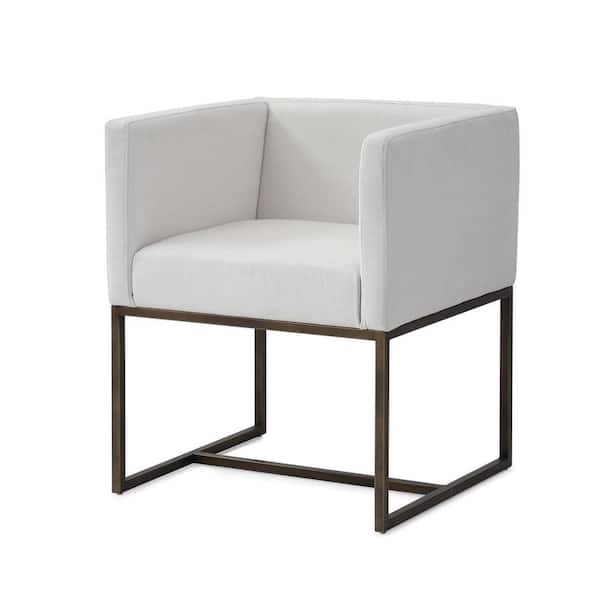 MR MODREST Marty Modern Off-White Fabric Dining Chair