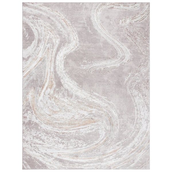 Orchard 8 ft. x 10 ft. Gray/Gold Abstract Area Rug