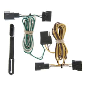 Custom Vehicle-Trailer Wiring Harness, 4-Way Flat Output, Select Dodge Ram 1500, 2500, 3500, Dakota, Quick T-Connector