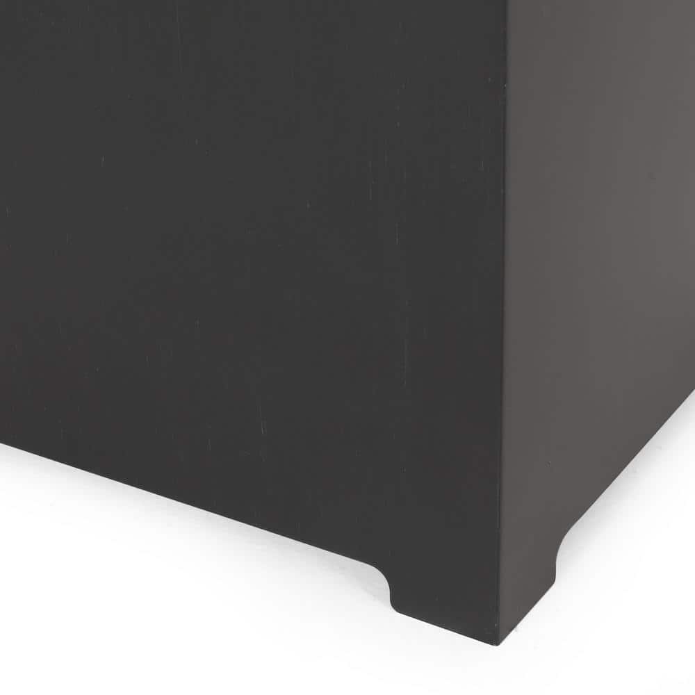 Gray Iron 40-Inch Square Gas Fire Pit Table