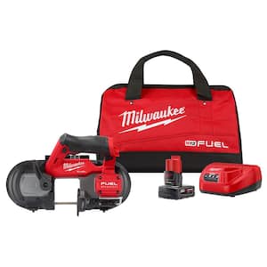 M12 FUEL 12V Lithium-Ion Cordless Compact Band Saw XC Kit with One 4.0 Ah Battery, Charger and Bag