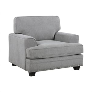 Midwood Gray Chenille Arm Chair