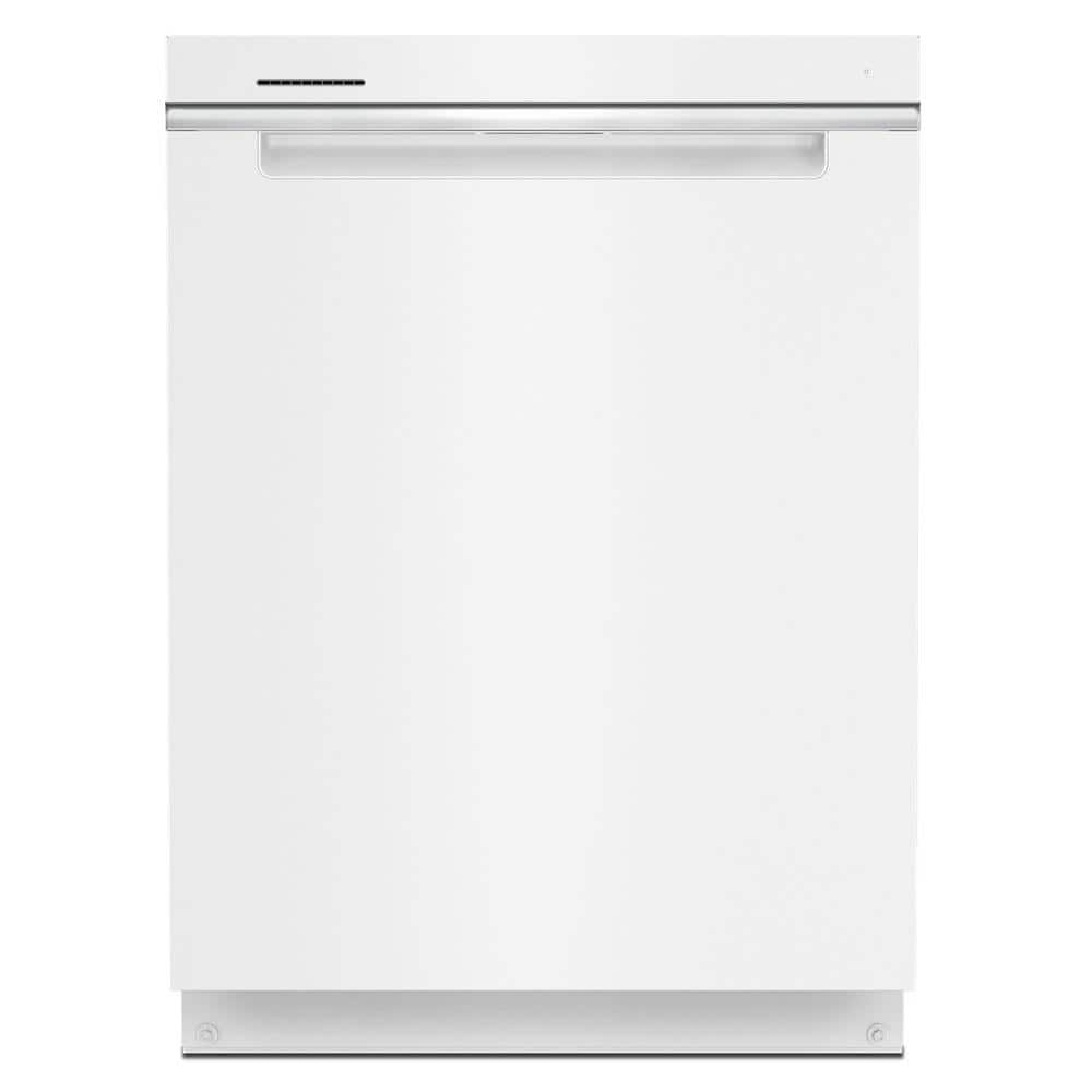 Whirlpool 24 in. White Top Control Built-In Tall Tub Dishwasher with Third Level Rack, 47 dBA
