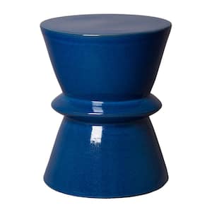 Blue Zip Ceramic Garden Stool