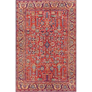 Rawle Red Doormat 2 ft. x 4 ft. Area Rug
