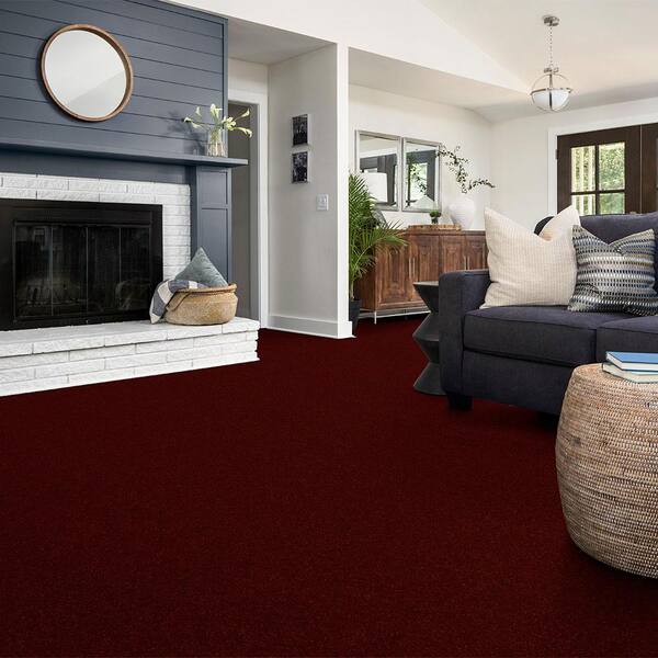 Color Salsa Texture Red Carpet, Living Room Colours With Red Carpet
