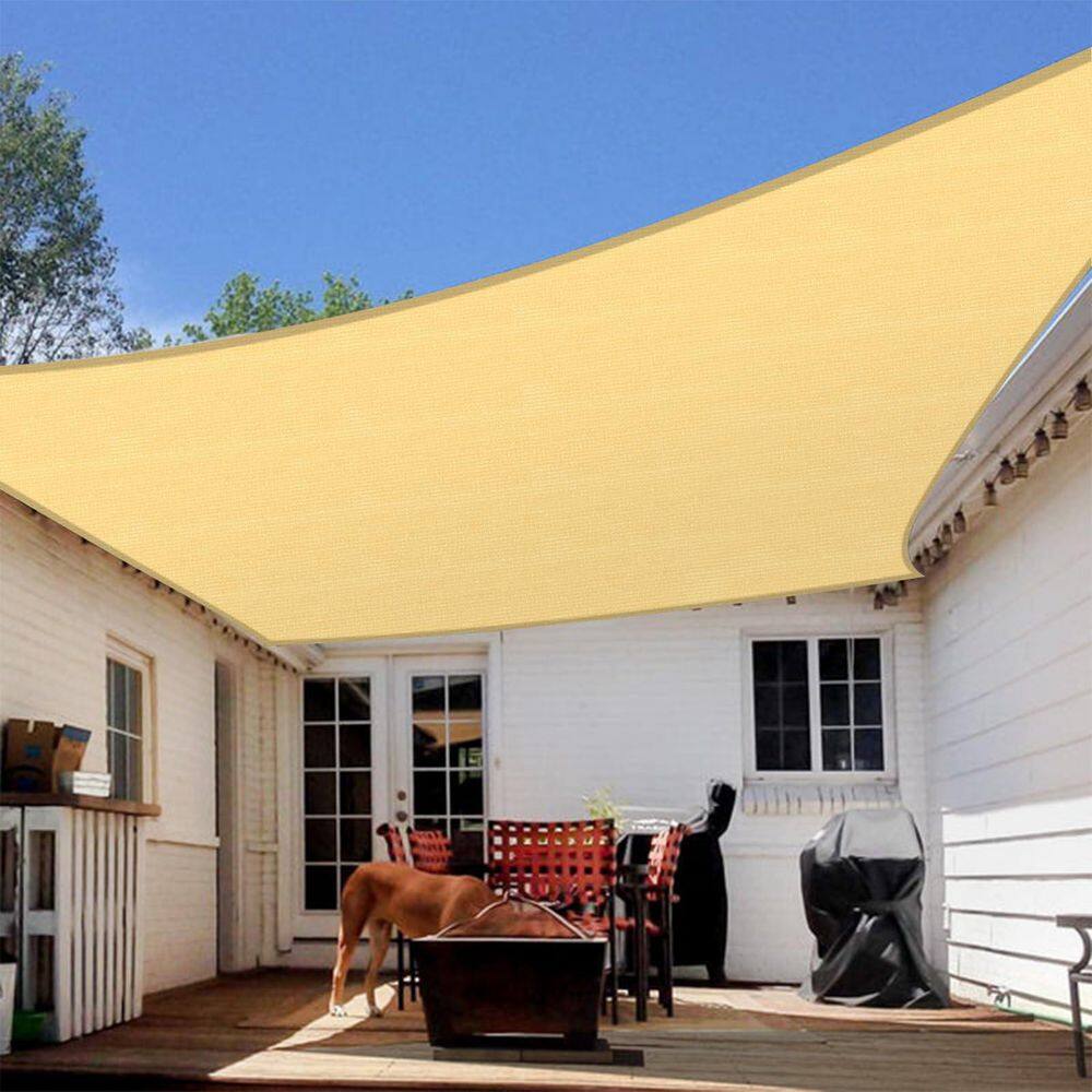 Primehome 16 ft. x 20 ft. Rectangle Sun Shade Sail, UV Block