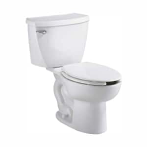Cadet FloWise Tall Height Pressure-Assisted 2-piece 1.1 GPF Elongated Toilet in White, Seat Not Included