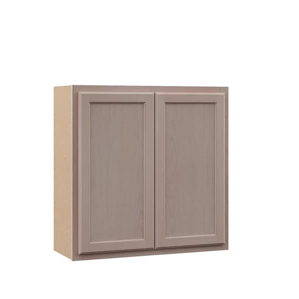 PRIVATE BRAND UNBRANDED 30 in. W x 12 in. D x 30 in. H Assembled Wall Kitchen Cabinet in Unfinished with Recessed Panel