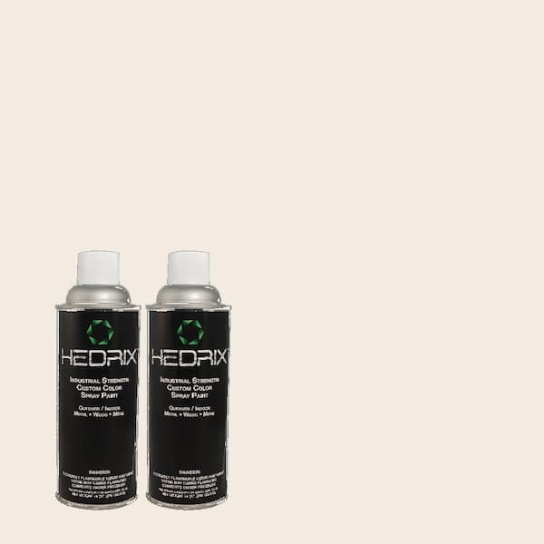 Hedrix 11 oz. Match of 750A-1 Chalk Low Lustre Custom Spray Paint (2-Pack)
