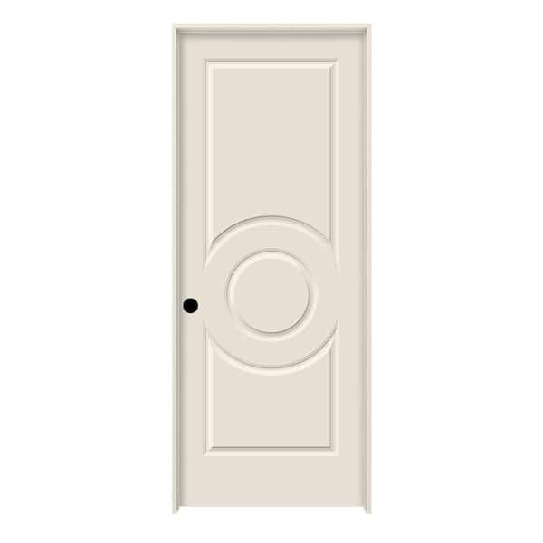 JELD-WEN 32 in. x 80 in. Right-Hand Primed C3340 3-Panel Premium Composite Single Prehung Interior Door