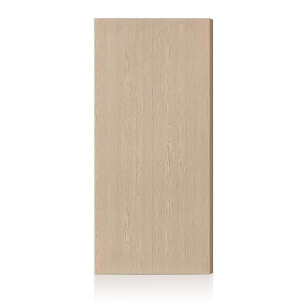 38 in. x 80 in. Oak Texture Flush Hollow Core Composite Interior Door Slab