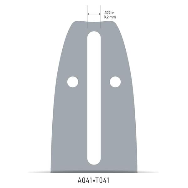 16in. Chainsaw Guide Bar, Fits Echo, Craftsman, Homelite, Poulan, Makita, Dolmar, Husqvarna and more (160SDEA041)
