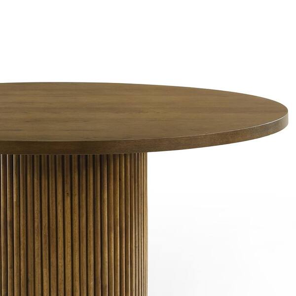 Acme Furniture Hezrai Walnut Finish Wood 53 in Pedestal
