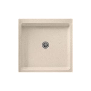 Swanstone 36 in. L x 36 in. W Alcove Shower Pan Base with Center Drain in Bermuda Sand