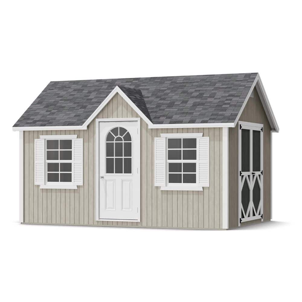 Classic Cottage 10 ft. x 14 ft. Outdoor Wood Storage Shed Panelized Kit with Operable Windows and Floor (140 sq. ft. ) price history on PriceWatchPro