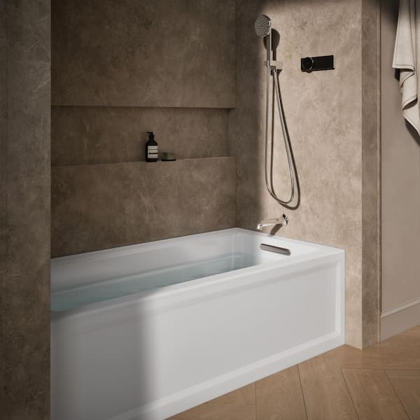 Archer 66 in. x 32 in. Soaking Bathtub with Right-Hand Drain in White
