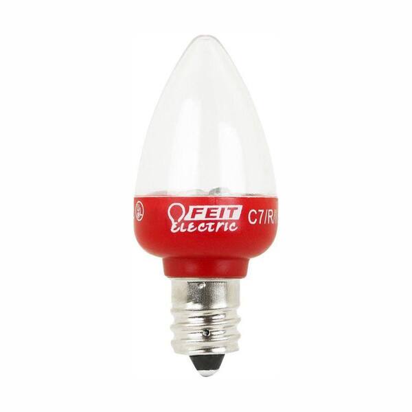 Feit Electric Accent 1-Watt Red Replacement LED Night Light Bulb (48-Pack)