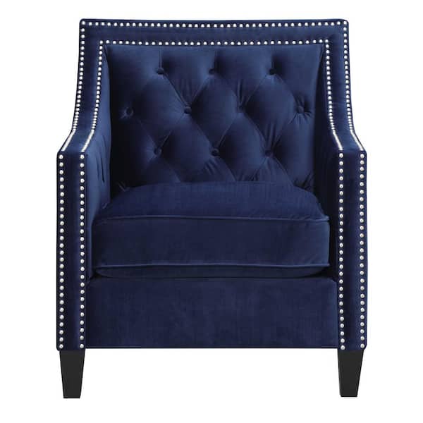 navy accent chair