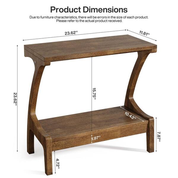 TRIBESIGNS WAY TO ORIGIN 28 in. Natural Rectangle Solid Wood