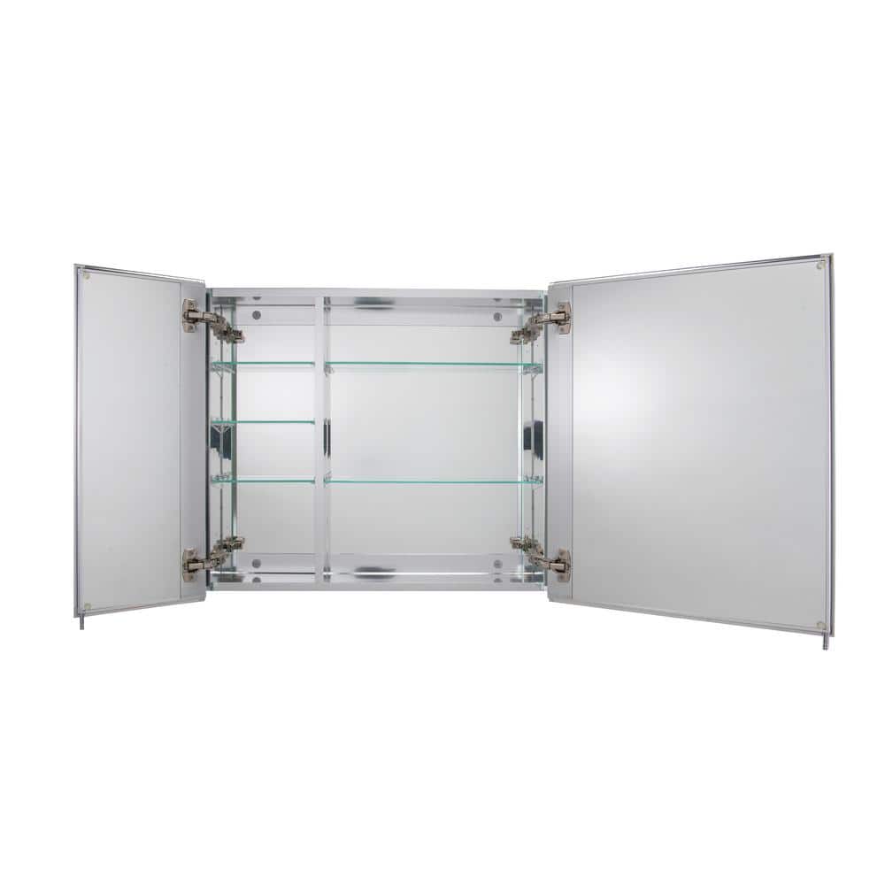 Halton 30x26in Double Door Aluminum Bathroom Medicine Cabinet