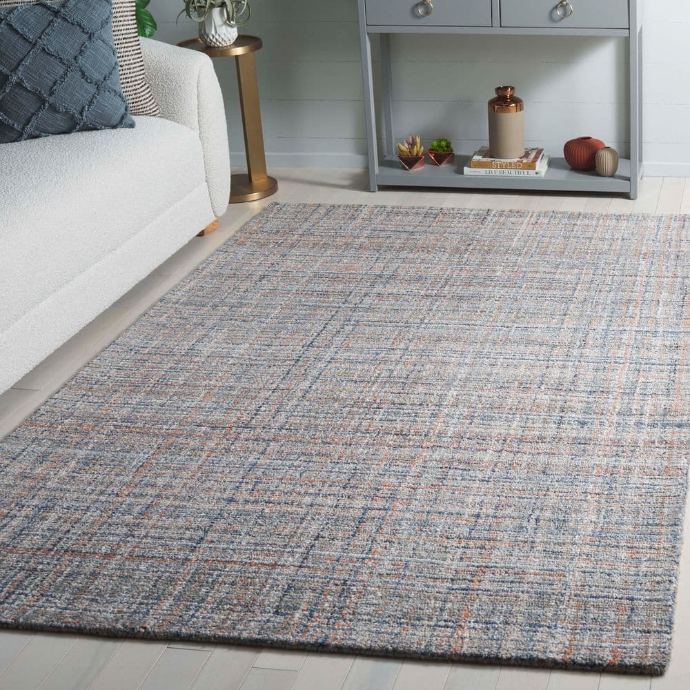 Abstract 4 ft. x 6 ft. Blue/Gray Classic Marle Area Rug price history on PriceWatchPro