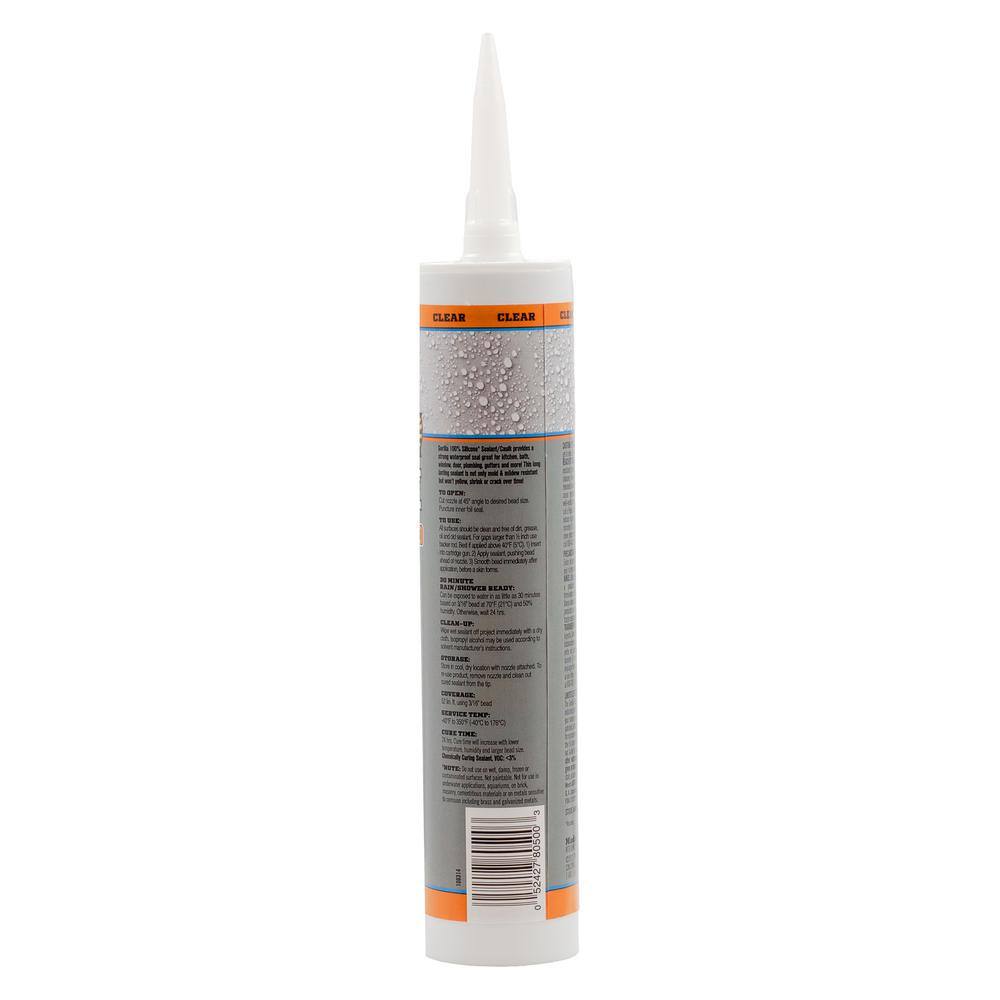 Clear Silicone Waterproof Caulk & Sealant Pack of 12