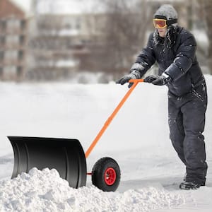 43.5 in. Bi-Metal Handle Plastic Snow Shovel