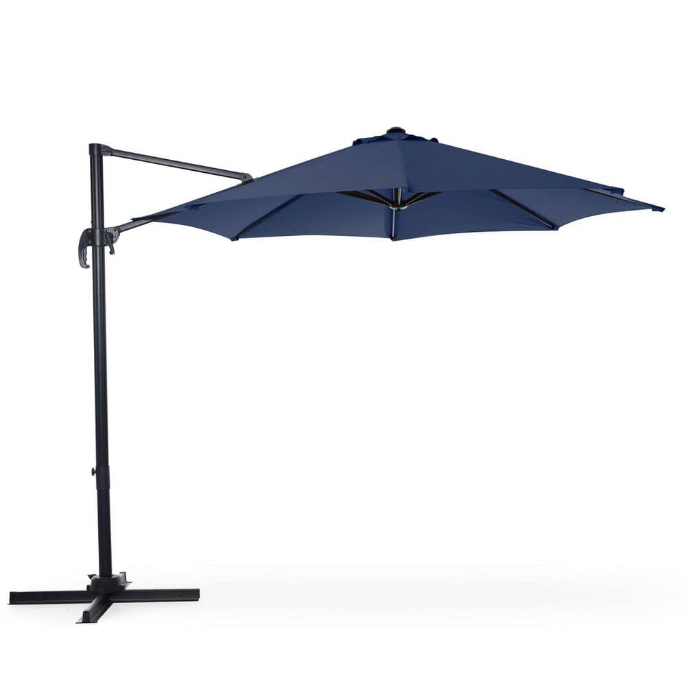 10 ft. Aluminum Octagonal Cantilever Patio Umbrella in Navy Blue price history on PriceWatchPro