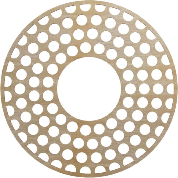 Ekena Millwork 0.25 in. x 26 in. x 26 in. Wood (Hickory) Medallion Moulding