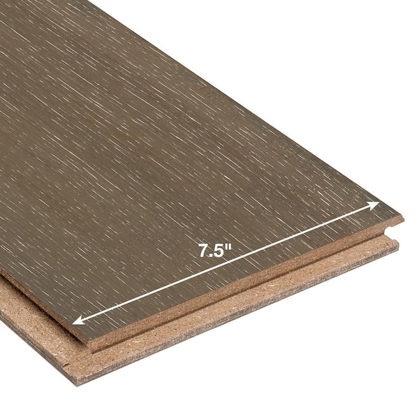 HOMELEGEND Grey Hickory 3/8 in. T x 7.5 in. W Wire Brushed Engineered Hardwood Flooring (30.9 sqft/case)