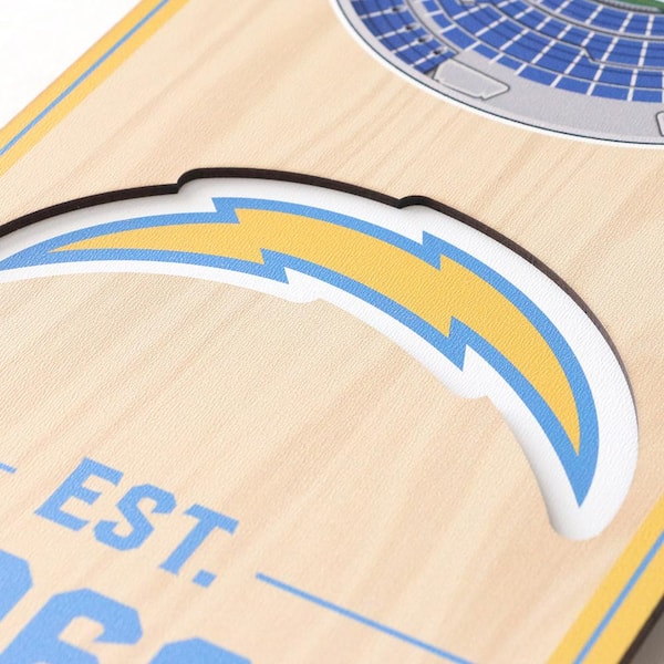 8 x 32 NFL Los Angeles Chargers 3D Stadium Banner