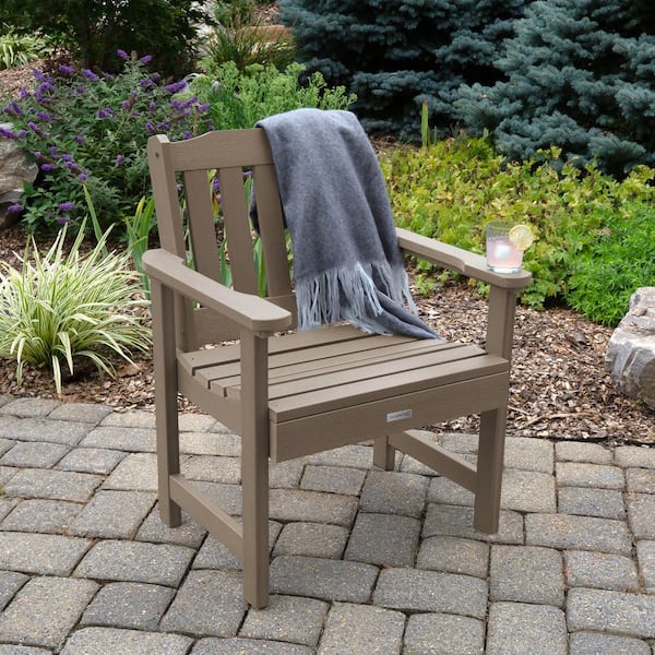 Highwood Lehigh Woodland Brown Recycled Plastic Outdoor Garden Chair