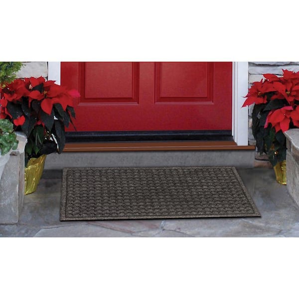 TrafficMaster Dots Onyx 18 in. x 30 in. Non-Slip Indoor Door Mat