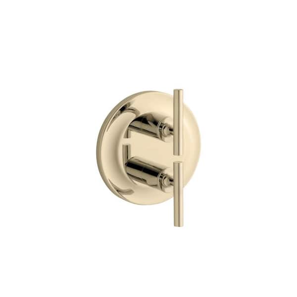 KOHLER Purist 2-Handle Valve Trim Kit Valve Trim in Vibrant French Gold (Valve Not Included)